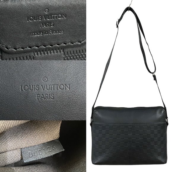 LOUIS VUITTON Calypso MM Damier Infini Leather Shoulder Bag, Business Black, - Picture 3 of 8
